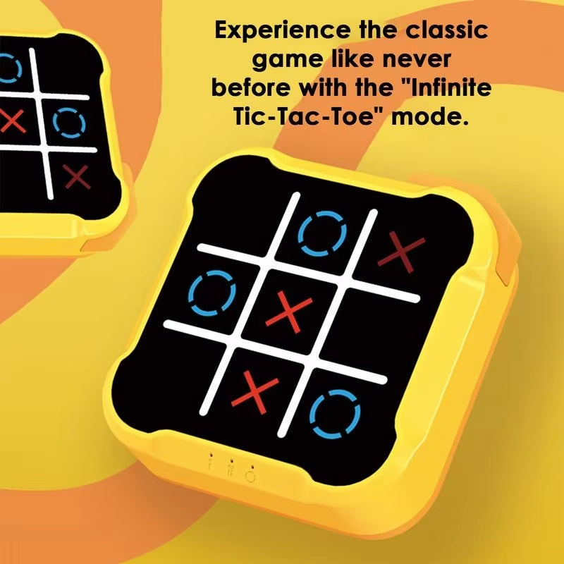 Multifunctional Electronic Tic-Tac-Toe Board Board Games Montessori Puzzle Table Game Chess Chess Set Portable for Adults Kids