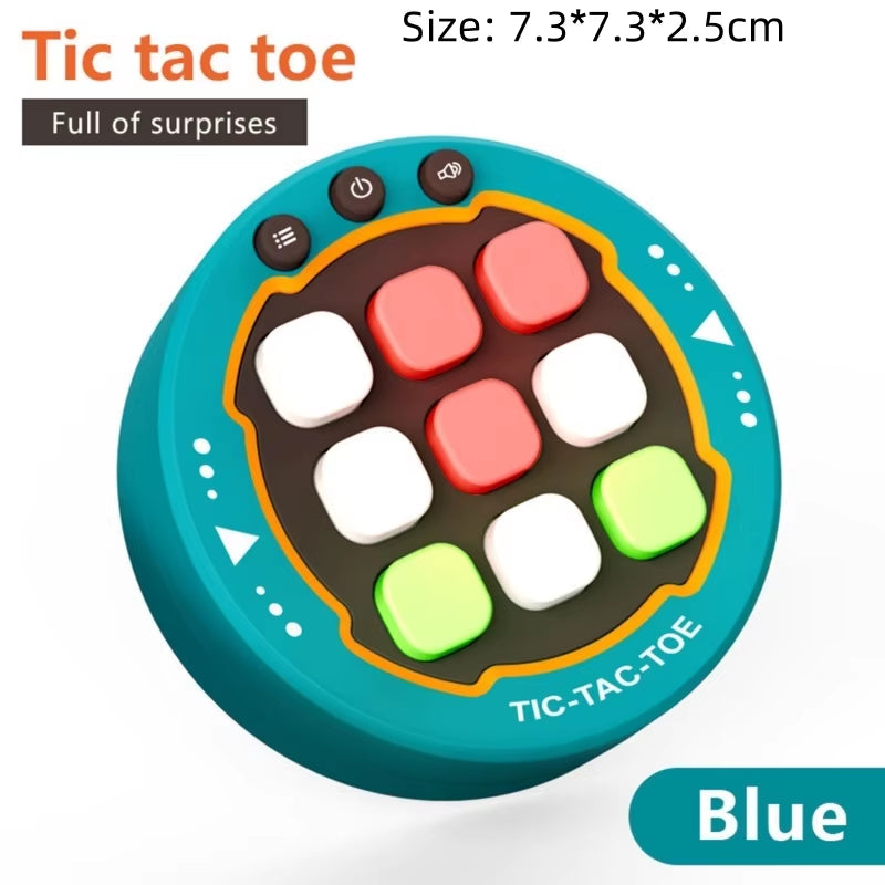 Multifunctional Electronic Tic-Tac-Toe Board Board Games Montessori Puzzle Table Game Chess Chess Set Portable for Adults Kids