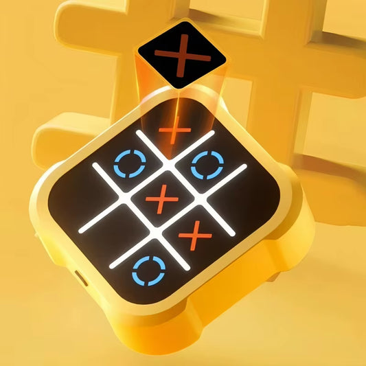 Multifunctional Electronic Tic-Tac-Toe Board Board Games Montessori Puzzle Table Game Chess Chess Set Portable for Adults Kids